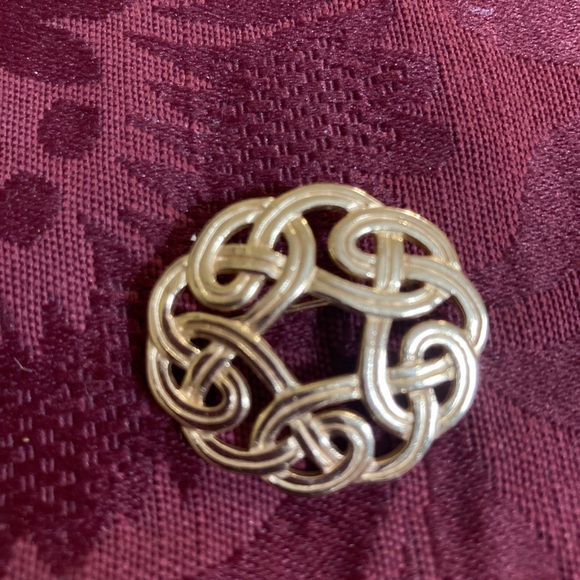 14K GOLD JAMES AVERY ESTATE OPEN WORK SWIRL PIN - GORGEOUS - Picture 5 of 14